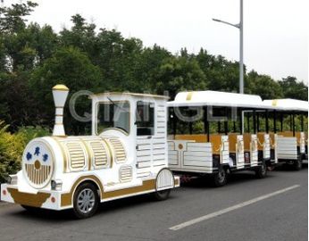 China De interesserende Carnaval-Trein van de Modellen Ongebaande Kiddie van de Treinrit Antieke voor Pretparken fabriek